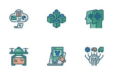 Business And Technology Trends Icon Pack