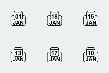 Business Calendar Icon Icon Pack