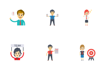 Business Characters Icon Pack