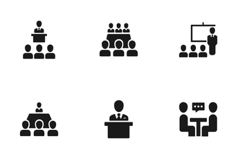 Business Conference Icon Pack