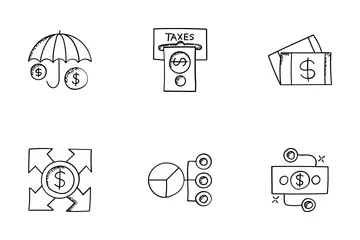 Business Doodle Icons 4 Icon Pack