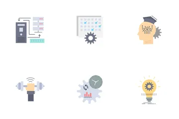 Business Elements And Business Management Icon Pack