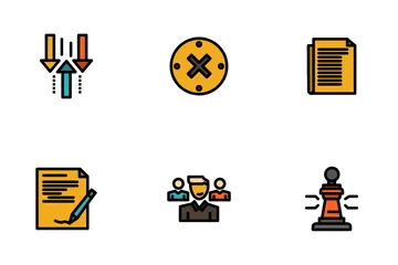 Business Elements And Symbols Metaphors Icon Pack