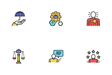 Business Ethics Moral Icon Pack
