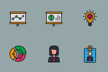 Business (Filled Line) Icon Pack