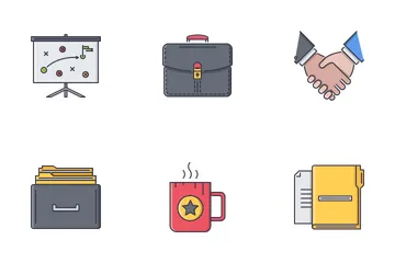 Business Filled Outline Icon Pack