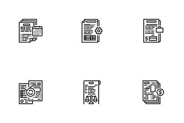 Business Finance Audit Icon Pack