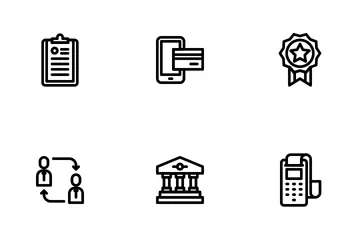 Business Finance LineArt Icon Pack