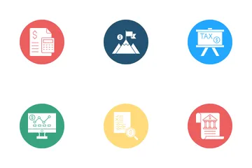 Business Financial Year Icon Pack
