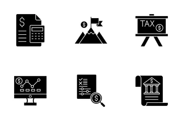 Business Financial Year Icon Pack