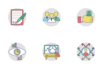 Business Flat Rounder Icons 1 Icon Pack