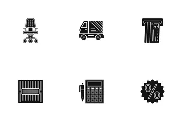 Business Glyph - 3 Part-4 Icon Pack