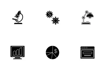 Business Glyph - 3 Part-5 Icon Pack