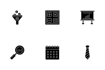 Business Glyph - 3 Part-6 Icon Pack