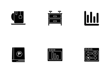 Business Glyph - 3 Set-8 Icon Pack