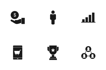 Business Glyph Icon Pack