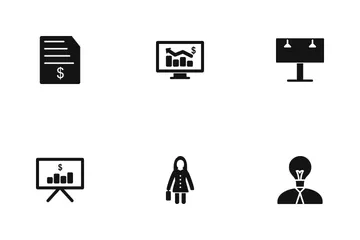 Business Glyph Icon Pack