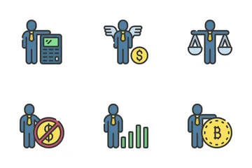 Business Human Figures Icon Pack