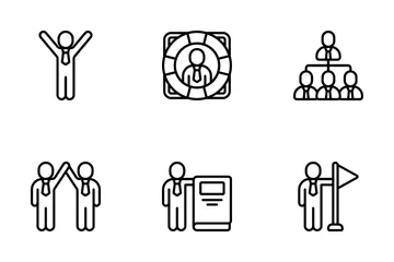 Business Human Figures Icon Pack