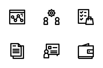 Business Icons 3 Outline Icon Pack