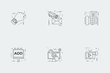 Business Illustration Line Vol 10 Icon Pack