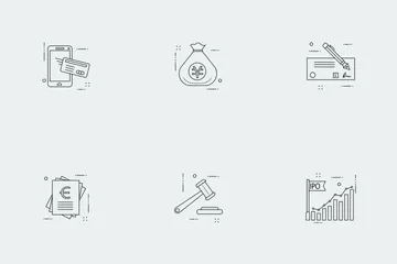 Business Illustration Line Vol 4 Icon Pack