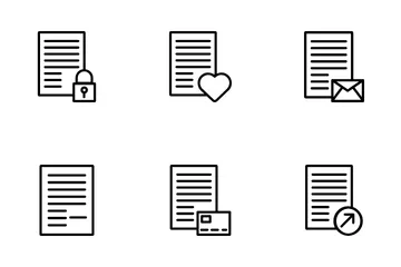 Business Lettter Icon Pack