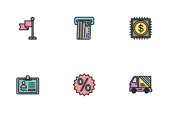 Business Line Filled - 2 Part-4 Icon Pack
