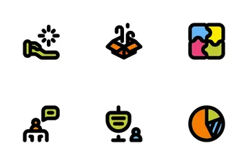 Business Management Set Icon Pack