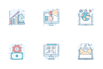 Business Marketing And Management Icon Pack