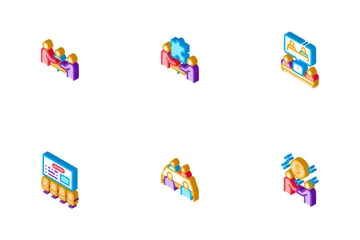 Business Meeting Conference Icon Pack