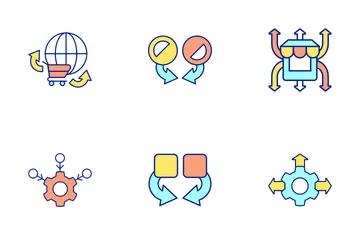 Business Merger And Consolidation Icon Pack