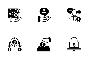 Business Mix 4 Bw Icon Pack