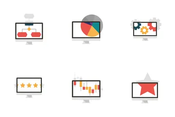 Business Monitors Icon Pack