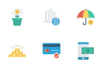 Business & Office Flat Icons Icon Pack