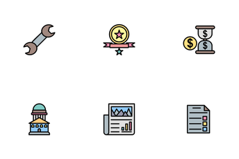 Business Part-2 Line Filled-2 Icon Pack