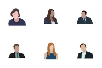  Business Persons Flat Icon Pack
