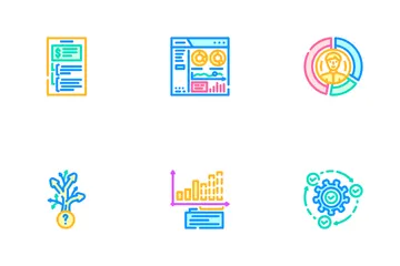 Business Process Technology Chart Icon Pack