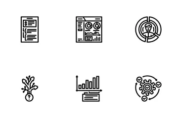 Business Process Technology Chart Icon Pack