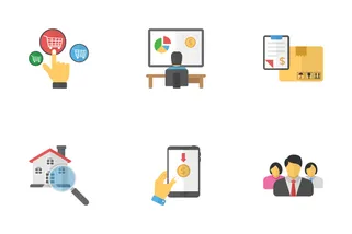 Business Purchase Flat Icons