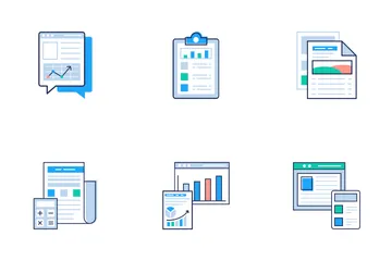 Business Reports Icon Pack