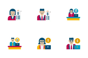 Business Roles And Positions Icon Pack