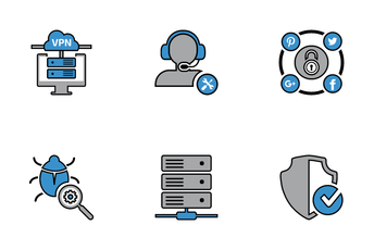 Business Security Line Icon Pack