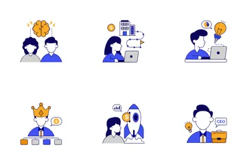 Business Startup And Office Startup Icon Pack