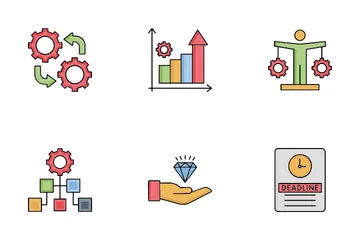 Business Targets And Growth Icon Pack
