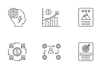 Business Targets And Growth Icon Pack