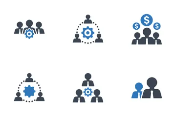 Business Team Work Icon Pack
