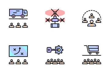 Business Teamwork Icon Pack