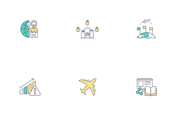 Business Travel Trends Icon Pack