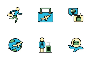 Business Trip Icon Pack